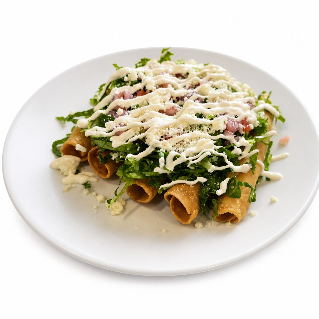 Chicken Flautas.