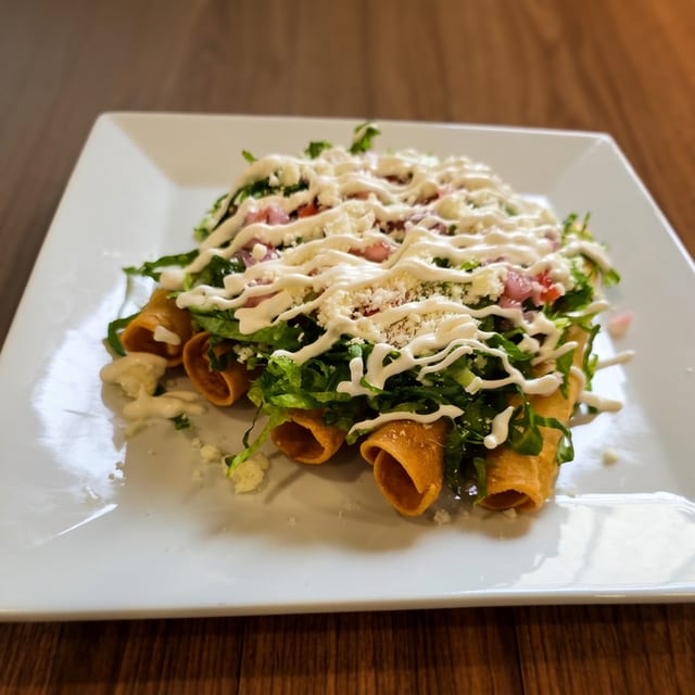 Chicken Flautas.
